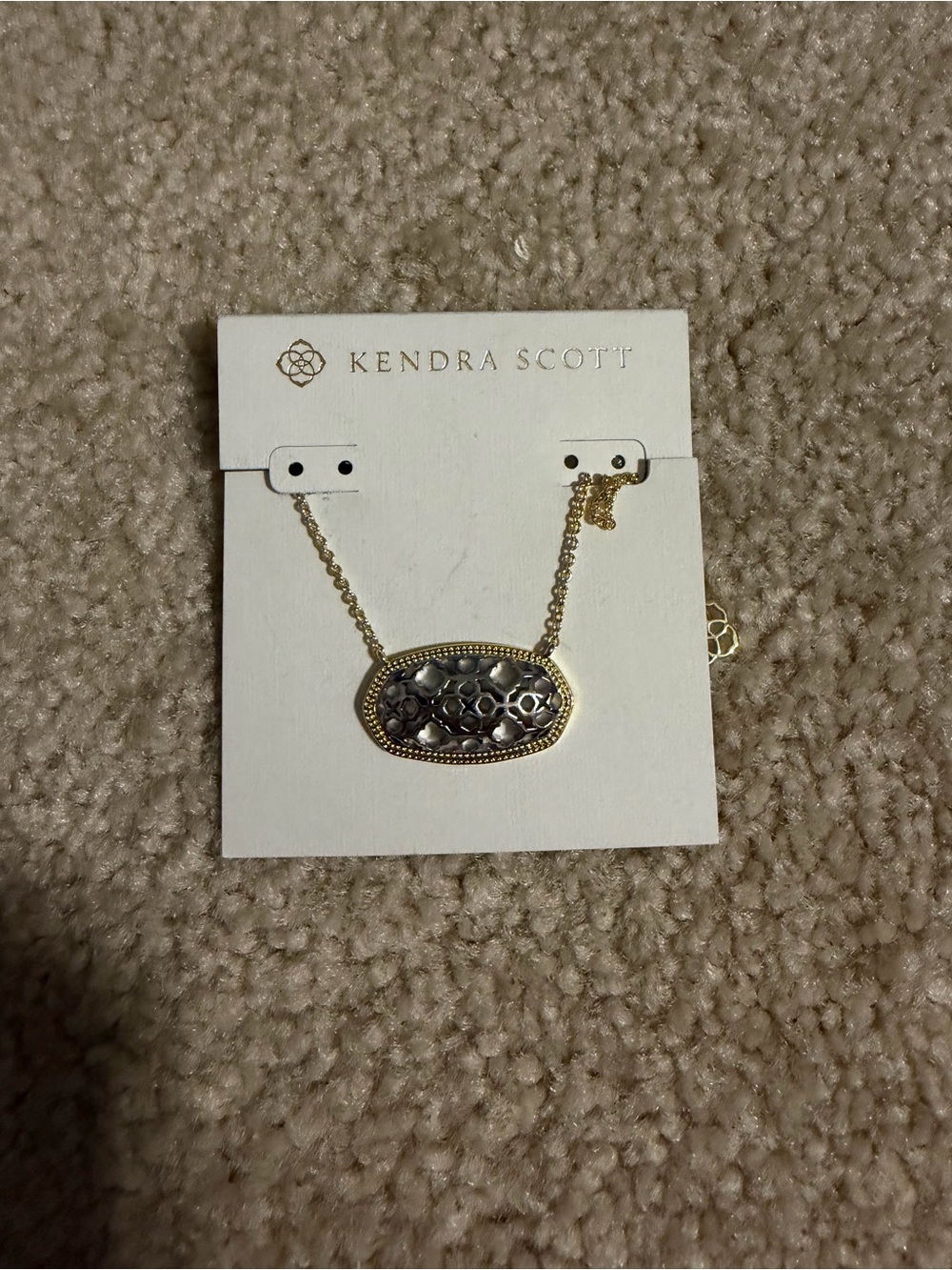 Kendra Scott ‘Dollie’ Pendant Necklace - Gold and Silver Metal
